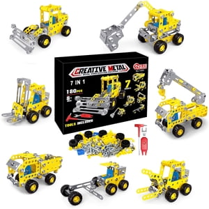 Jusqu'à 65% Départ Iumwxz Blocks Building Set Jouets pour enfants Jouets d'assemblage pour garçons Modèle Kits de voiture pour garçons de 6 à 12 ans 7 In1 Ensemble Erector pour les garçons DIY Jouets d'ingénierie Cadeaux pour les jouets de garçon pour les âges 5-7