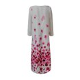 thumbnail image 5 of Robes d'Été Grande Taille pour Femmes, Robe Longue Aguichant à Imprimé Numérique, Col en V avec Poches, Robe à Manches Longues, Robe Décontractée en Liquidation, 5 of 5