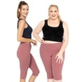 thumbnail image 2 of Stretch Is Comfort Women's Plus Size Knee Length Leggings| Adult X-Large - 7x, 2 of 5