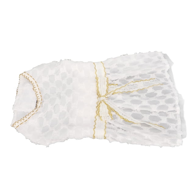 Dog Bow Dress, White Comfortable Polyester Elastic Lightweight Breathable Princess Dog Dress For Small Pets For Pet Outfits