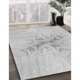 thumbnail image 3 of Ahgly Company Tapis d'Intérieur Ronds Transitionnels Gris Foncé Lavables à la Machine, 3 Pieds Rond, 3 of 7