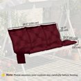 thumbnail image 3 of Outsunny Bench Cushion Water-Repellent, Wine Red, 3 of 10
