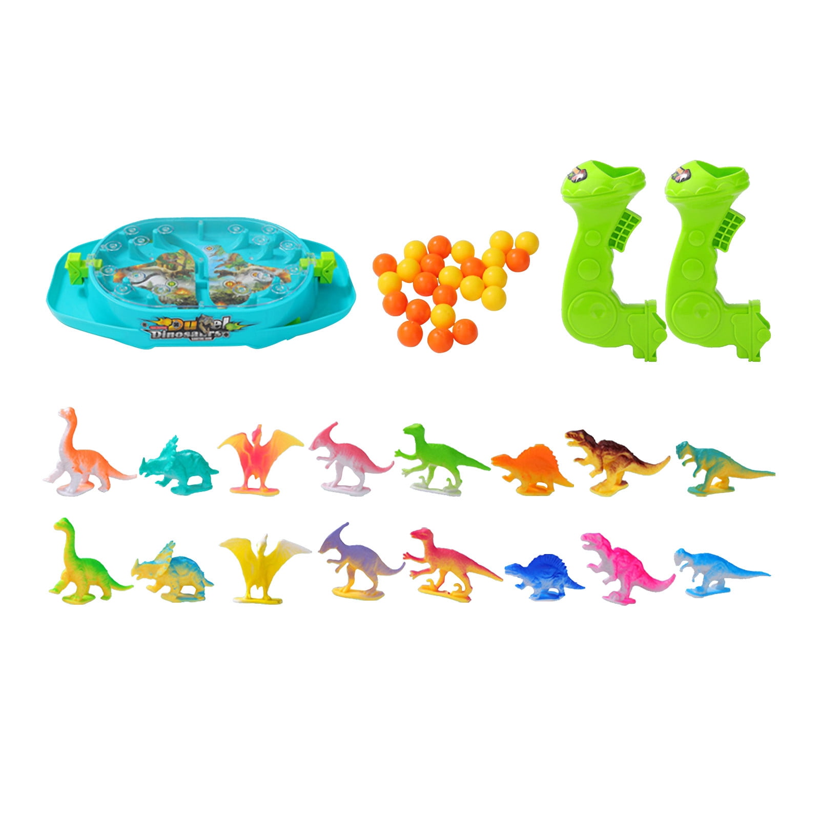 Dinosaur Catapult Battle Game Dual Player Shooting Marble Toy Tabletop Competition Game For Kids Fun Interactive Play No Batteries Needed
