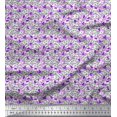 thumbnail image 1 of Soimoi Polyester Crepe Fabric Flower Artistic Printed Craft Fabric by The Yard 52 Inch Wide, 1 of 3