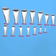 thumbnail image 3 of 14PCS Finisher Caulking Nozzle Kitchen Push Rod Stainless Steel Applicator Tool, 3 of 9