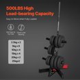 thumbnail image 2 of VEVOR Support de Disque de Poids Support de Disque de Poids Arbre Gym à Domicile Barre de Musculation Support de Rangement 2 Pouces, 2 of 9