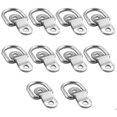 thumbnail image 1 of 10 Pack D Ring Tie Downs Anchor, 1/4 Stainless Steel Heavy Duty Tie Down Rings, 1 of 5