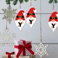 thumbnail image 4 of LSLJS Christmas Ornaments Christmas Acrylic Hanging Decorations - Set of 26 Alphabet Letters with Santa Claus Design for Holiday Ornaments and DIY Crafts Christmas Hanging Decorations, 4 of 6