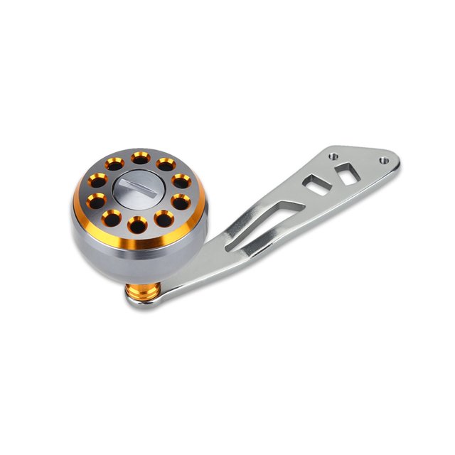Moulinet Poignée, Portable Durable Métal Moulinet Poignée Moulinet de Pêche, 1 Pce Extérieur pour Pêche Shakespeare Abu Moulinet de Pêche Baitcast Rond