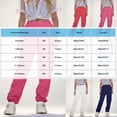 thumbnail image 3 of Slim Ankle-Binding Work Pants for Kids, Solid Color Casual Sports Pants with Pockets, Spring Summer Lightweight Cotton-Polyester Blend, Deep Blue, Size 120 cm, 3 of 9
