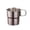 Pink, variant on Teal Cups for Kitchen Shatterproof Cups 16oz Vintage Glass Coffee Mugs Barrel Coffee Mug Drinking Cup With Lid Cup Sleeve Collapsible Coffee Cup 9.5 OZ 280ml Stainless Steel Foldable Handle Folding
