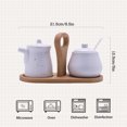 thumbnail image 4 of Qeeadeea Cream And Sugar Set For Coffee Bar, Creamer And Sugar Sets, Sugar Bowl And Creamer Set, Gradient Coffee Serving Set-White-Milk jug and sugar jar, 4 of 8