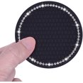 thumbnail image 3 of Bling Car Coasters, Wisdompro 4 Pack PVC Car Cup Holder Insert Coaster - Anti Slip Universal Vehicle Interior, 3 of 5