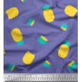 thumbnail image 1 of Soimoi Silk Fabric Pine Fruits Print Fabric by Yard 42 Inch Wide, 1 of 3