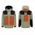 thumbnail image 1 of Meichang Heated Jackets for Men Women without Battery Pack Included，Waterproof Windproof Electric Heated Jacket 4 Heating Zones Cold Weather Rechargeable Heated Coat, 1 of 4