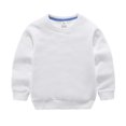 thumbnail image 3 of LSLJS Toddler Baby Boy Girl Fleece Pullover Sweatshirt Solid Color Crewneck Blouse Shirt Tops Warm Fall Winter Clothes, 3 of 5