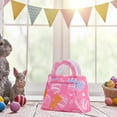 thumbnail image 1 of Yunuuuoa Easter Bunny Tote Bag Foldable Ears Storage Container Drawstring Bag Reusable Cloth Pouch for Easter Egg Hunt Party Favors Gift Basket, 1 of 6