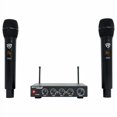 thumbnail image 1 of Rockville RKI65BT Microphones Sans Fil Double UHF Interface Micro Karaoké Bluetooth, Noir, 1 of 4