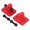 Rouge, variante sur Ensemble de Crochets pour Godets de Tracteur Robustes, Lot de 2 en Acier Allié Grade 70 pour Remorquage de VR UTV 15000 Lb, Placage de Zinc et Revêtement en Poudre pour la Durabilité