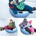 thumbnail image 4 of Graflsoa Durable 120cm Inflatable PVC Snow Tube for Winter Fun - Light Blue Snowflake Design, Universal Size for All Ages, Easy to Carry & Safe for Skiing, 4 of 6