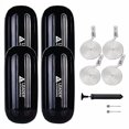 thumbnail image 2 of Leader Accessories Hole Through Middle Ribbed Inflatable Black 10''x26'' Boat Fender Pack of 4 Includes 3/8'' Fender Lines Pack od 4 and Pump to Inflate, 2 of 4