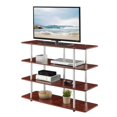 thumbnail image 3 of Convenience Concepts Designs2Go XL Highboy Four-Tier TV Stand in Cherry Wood, 3 of 5