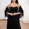 thumbnail image 3 of Elegant Lace Shawl Scarf For Bridal Wedding Evening Gown And Formal Party Versatile Triangle Wrap Wraps 2, 3 of 3