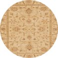 thumbnail image 1 of Ahgly Company Indoor Round Abstract Orange Abstract Area Rugs, 6' Round, 1 of 6