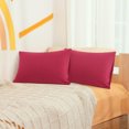 thumbnail image 1 of PiccoCasa 2pcs Pillowcases Soft Microfiber,No Wrinkle,King, Light Gray Pillow Case Covers Non-Standard Wine, 1 of 10