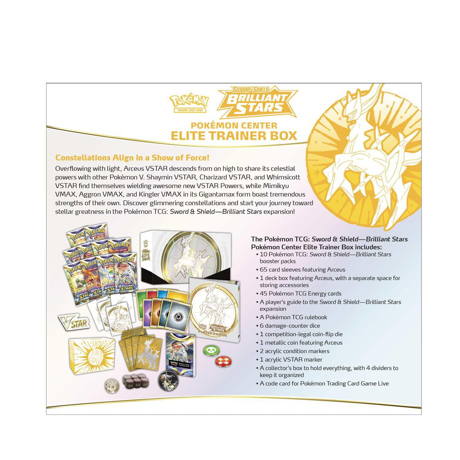 Pokemon TCG : Coffret d'Entraînement d'Élite d'Épée et de Bouclier d'Étoiles Brillantes