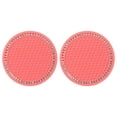 thumbnail image 1 of 2Pcs Car Diamond Cup Mat Bottle Seat Cushion Non-Slip Silicone Cushion, 1 of 9