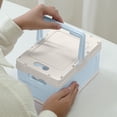thumbnail image 1 of EGNMCR Storage Bins, Storage Containers Outdoor Camping Folding Box Car Trunk Camping And Picnic Storage Box Small Household Storage Container. P lastic storage b ox, 1 of 6