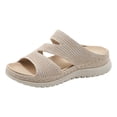 thumbnail image 2 of IUJSOY Walking Sandals for Women Lightweight Mesh Open Toe Comfort Footbed Platform Slip on Shoes, 2 of 8