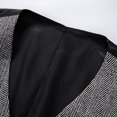 thumbnail image 3 of Gilet Rétro Mode pour Hommes avec Poches Double Boutonnage Col en V Blouse, 3 of 9