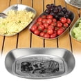 thumbnail image 4 of Outdoor Vintage Dining American Tinplate Fruit Tray Camping Tableware Snack Cake Barbecue Tableware Embossed Tinplate, 4 of 4