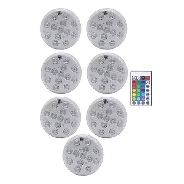 13 LED RGB Submersible Light With Magnet And Suction Cup Swimming Pool Light Underwater Tea Night Light For Pond ,Easy to Install