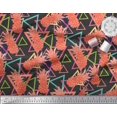 thumbnail image 2 of Soimoi Tissu en Crêpe de Polyester Triangle et Fruits de Pin Tissu Imprimé 1 Yard 52 Inch Wide, 2 of 5