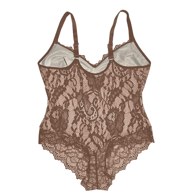 Under 10,Women's Lace Shapewear Underwear, Inner Straps + Outer Body Shaping, Seamless Bodysuit, Full Body Control, For Workout/Underwear, Compression Shaping, Seamless Bralette Comfortable Fit