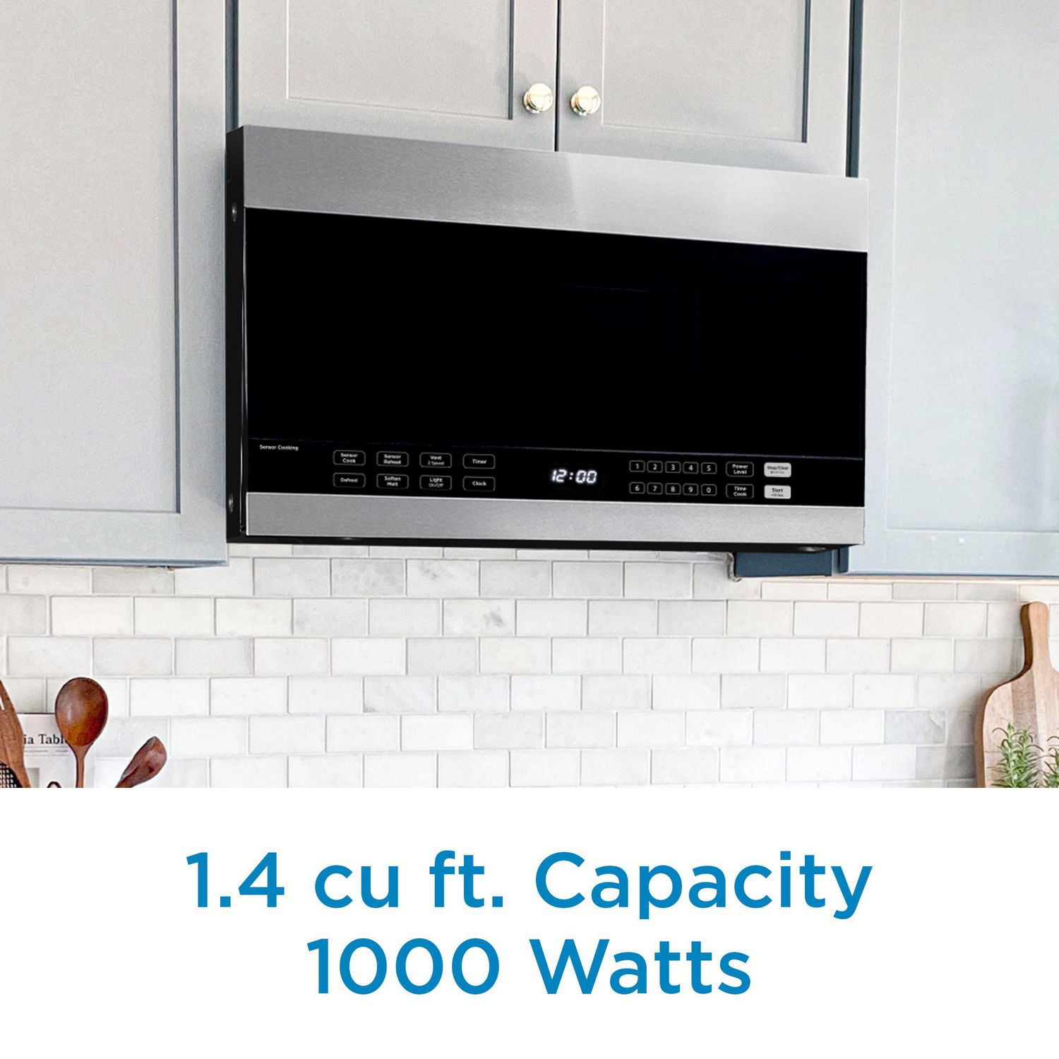 Danby DOM014401G1 1.4 cu. ft. Over The Range Microwave Oven in Stainless Steel