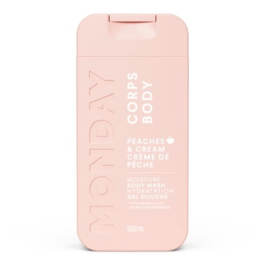 Gel douche HYDRATATION Pêches et crème avec acide hyaluronique et beurre de karité pour tous les types de peau 600ml
