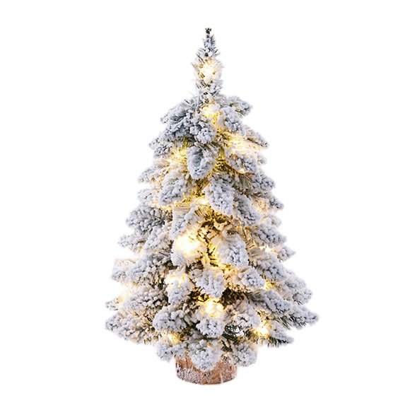 Tabletop Christmas Tree Snow Flocked Christmas Tree With Led Lights