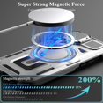 thumbnail image 4 of KOMI for iPhone 16 Pro MagSafe Case with Adjustable Metal Camera Lens Cover Stand with 1 Screen Protectors,[Military-Grade Protection] Rugged Heavy Duty Magnetic Case for iPhone 16 Pro 6.3" Grey, 4 of 5