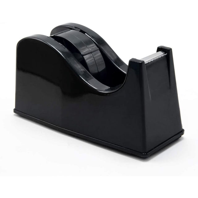 Tape Dispenser Desk Weighted Non-Slip Capacity Black