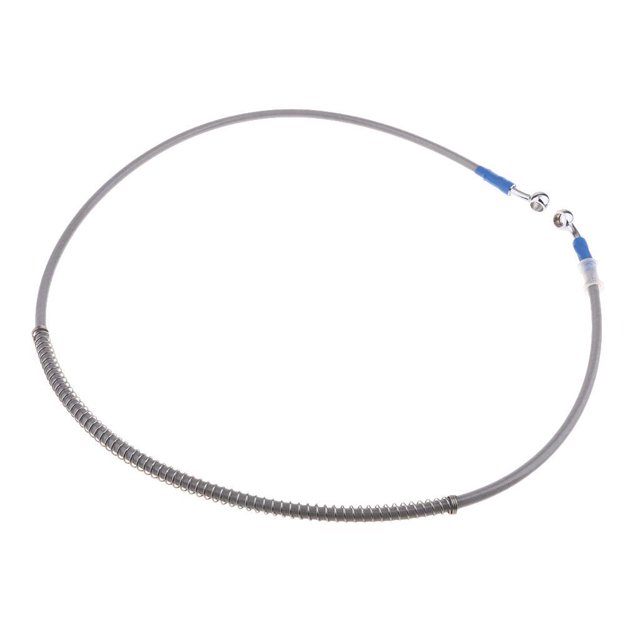 VONKY Motorcycle Brake Oil Hose Line Pipe Fitting Stainless Braided Steel Silver 100cm 5Set