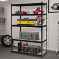 thumbnail image 2 of Étagère en Acier Robuste à 5 Niveaux, Étagère de Rangement Industrielle pour Garage de 72 Po H avec Tablettes Ajustables, Capacité de Charge Totale de 2000 Lb, 2 of 7