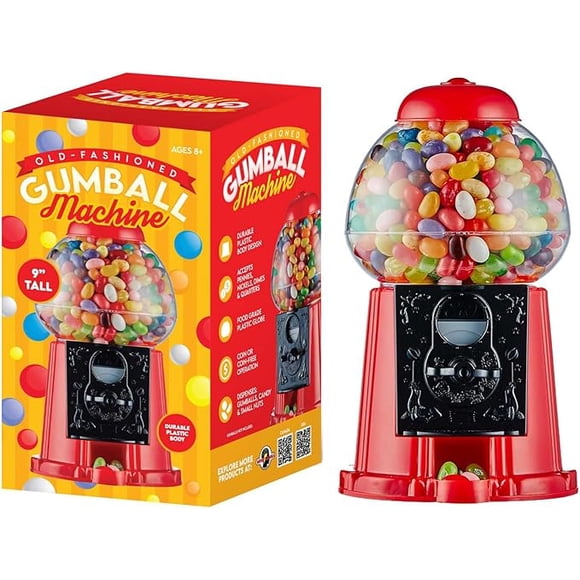 Mind Games 9" Gumball Machine for Kids and Adults - Plastic
