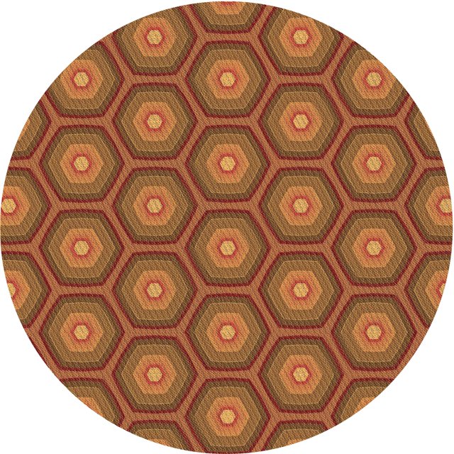 Ahgly Company Tapis d'Intérieur Lavable à la Machine, Carré, Transitionnel, Orange, Tapis de Zone, 3 Pieds Carré