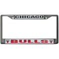 thumbnail image 1 of Chicago Bulls Cadre de Plaque d'Immatriculation Chrome, 1 of 2