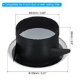 thumbnail image 2 of Unique Bargains Évent d'Air Rond de 4 Pouces, Couvercle de Gril Diffuseur de Plafond en ABS, Persiennes, Évent de Soffite Blanc, 2 of 5