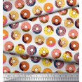 thumbnail image 3 of Soimoi Rayon Fabric Donuts Food Fabric Prints by Yard 56 Inch Wide, 3 of 5